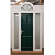 Door & Frame Set Arched Toplight Sidelight External 1560x2630mm Timber Wooden