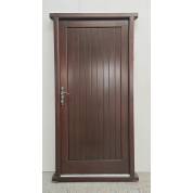 Insulated Door Sapele Frame 1000x2110mm Doorset Pre-hung External Exterior SR10