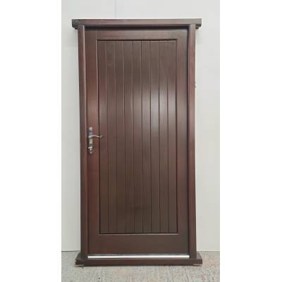 Insulated Door Sapele Frame 1000x2110mm Doorset Pre-hung Ext...