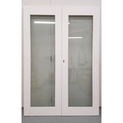 Wooden Timber White French Door Pair Patio External Glazed 1...