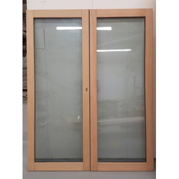 1570x1974mm Oak Glazed French Doors JWD23