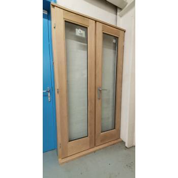 1190mm Oak Rio French Doors Paint Grade