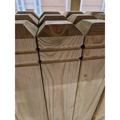 4 Way Decking Newel Post Wooden Timber Treated 1.2m 82x82mm...