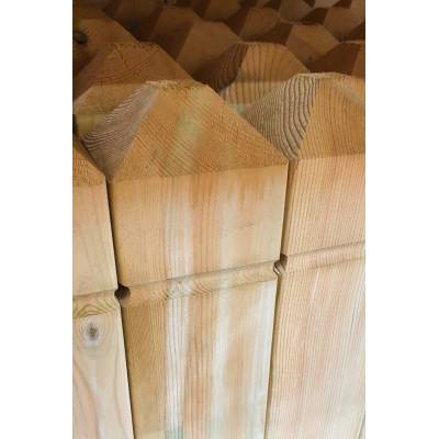 4 Way Decking Newel Post Wooden Timber Treated 1.2m 82x82mm...
