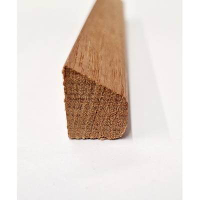 18x15mm Wedge Bevel Wooden Hardwood Sapele Bead Beading Timber Window Door - Length: 