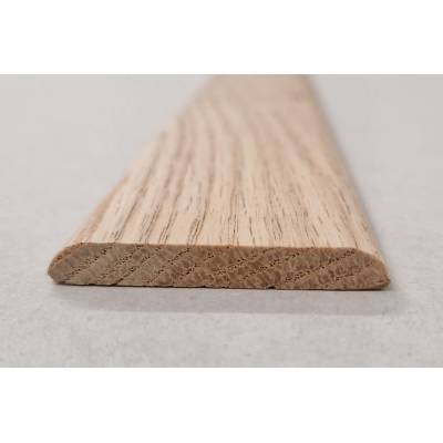 Oak D Mould trim shape decorative moulding 46x6mm 2.4m bead ...