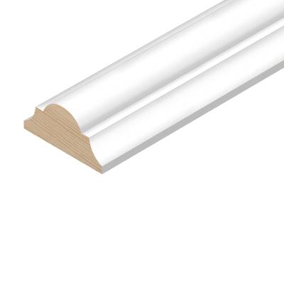 2.4m 45x20mm Dado Rail Trim White Primed Double Astragal Woo...