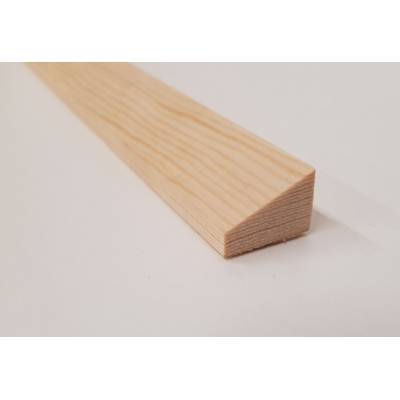 Wedge bead pine decorative trim moulding 21x15mm 2.4m wooden timber edging