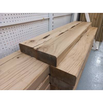 Rustic Character Oak Beam Timber Wooden Chunk Sleeper Mantle 185x88mm - Length: 