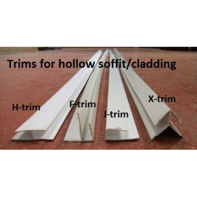 Plastic Trims for hollow soffit/cladding J H Starter Joiner ...
