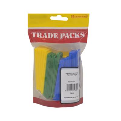 Wedges Spacers, Interlocking Tapered Plastic Packers