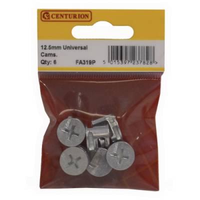 12.5mm ZP Universal Cam Fixings (Pack of 6)...