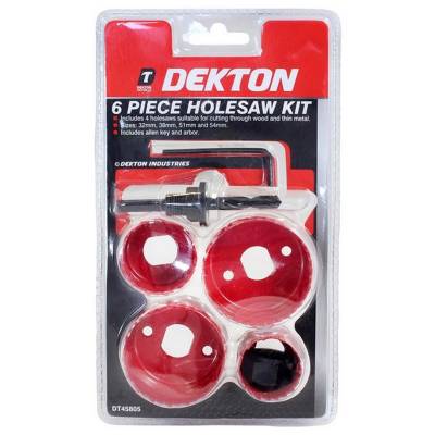 Dekton DT45805 Holesaw Kit 6pc