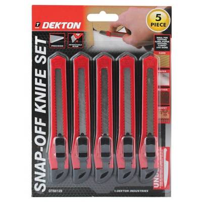 Dekton DT60128 Snap Off Knife Set Small 5pc