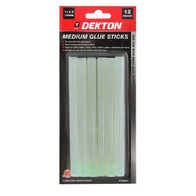 Dekton DT60887 Medium Glue Sticks 11.2 X 150mm Pack of 12...