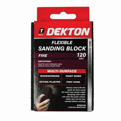 Dekton DT80794 Flexi Sanding Block 120G Sand Paper...