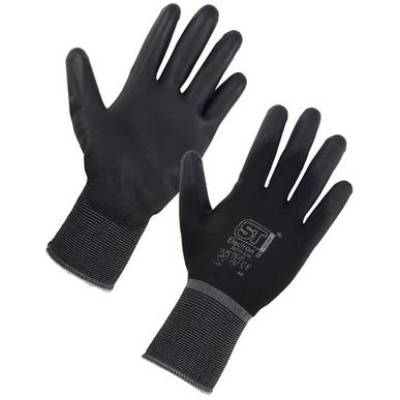 Black Nylon PU Gloves Size 10...
