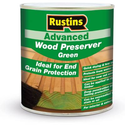 Wood Preserver Pre Treatment End Grain Sealer Rustins Green 500ml  