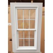 Timber Window Aluminium/Plastic Clad & Wooden Sliding Sash 700x1360mm AND57