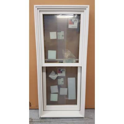 Timber Window Aluminium/Plastic Clad & Wooden Sliding Sash 600x1375mm AND80