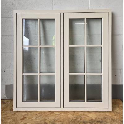 uPVC Georgian Style Flush Plastic Window Plain Casement Glazed 1165x1200mm DD31