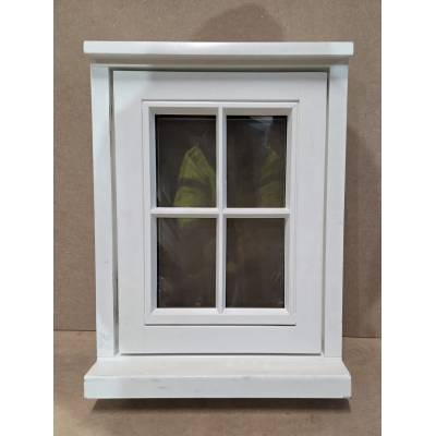 Traditional Cottage Flush Window Sapele Hardwood 450x600mm D...
