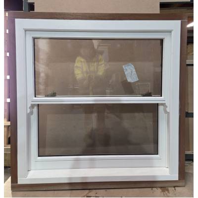 Sapele Sliding Sash Window Fully Finished Solid Hardwood Gla...