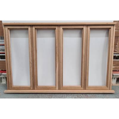 Wooden Timber Window Solid Oak Hardwood Traditional Flush Ca...