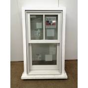Timber Window Aluminium Clad & Wooden Glazed Sliding Sash 595x1005mm AND29