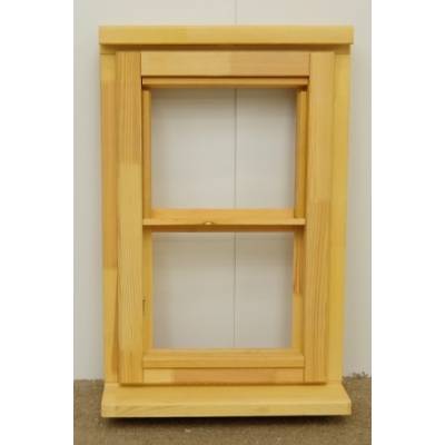 Wooden Timber Window Horizontal Centre Bar Casement Unglazed Jeldwen 483x745mm - Handing (externally viewed): 