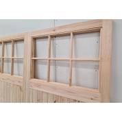 Wooden Timber Garage Doors Apertured Side Hung Pair Un-glazed - New SOB Design
