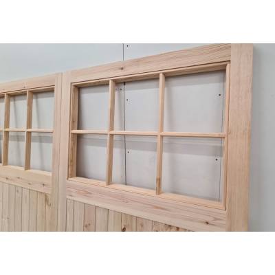 Wooden Timber Garage Doors Apertured Side Hung Pair Un-glaze...
