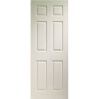 White Moulded Colonist 6 Panel Internal Fire Door