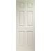 White Moulded Colonist 6 Panel Internal Fire Door