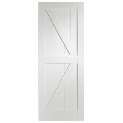 White Primed Cottage Internal Door  - Door Size, HxW: 