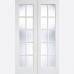 White Primed GTPSA Glazed Internal French Doors