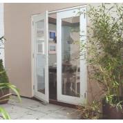 Wooden Timber French Doors Patio External Glazed White 1790x2090mm 