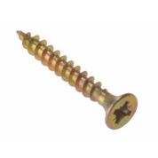 Multi Purpose Screw Zinc Yellow Pozi Single Thread Countersunk Screws M5