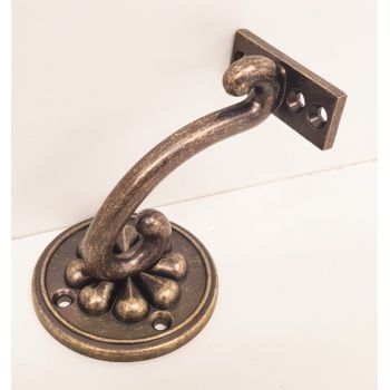 Antique Brass Petal Handrail Bracket