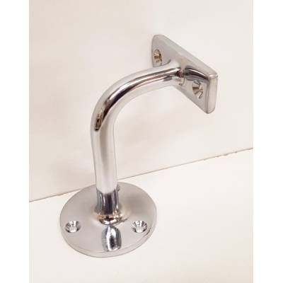 Chrome Handrail Bracket Stair Banister Wall Mounted Support ...
