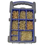 Screw Organiser ForgeFast Elite Performance Wood 1000 Assorted Mixed Pozi Pack