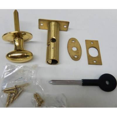 Brass Rack Bolt Security Thumb Turn Lock Star Key Door Key P...