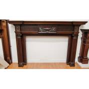 Solid Mahogany Fire Surround Fireplace Beautiful 1460x2290mm Wooden Timber
