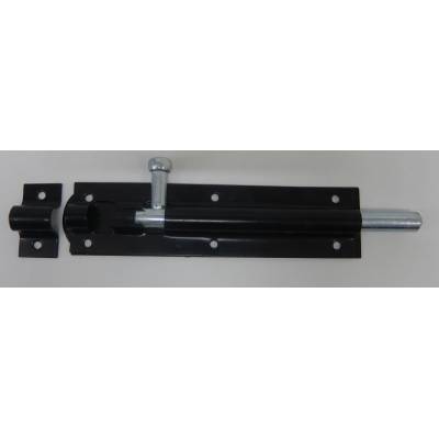 Black Tower Bolt Enclosed Gate Lock Barrel Powder Coated Var...