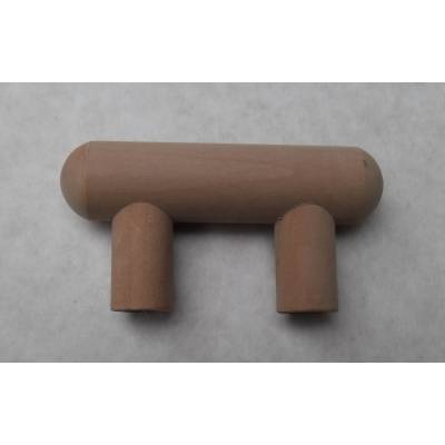 Cherry T-Bar 63mm Cupboard Cabinet Knob Handle Door Drawer Wooden Timber - Pack Size: 