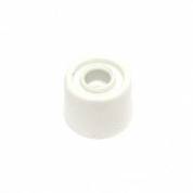 Rubber Door Stop White Stopper Buffer Guard Pack of 2 30mm