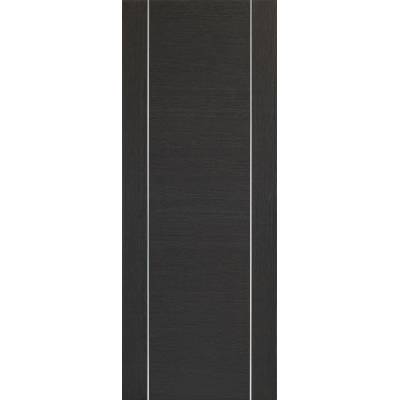 Pre-finished Forli Dark Grey Internal Fire Door Wooden Timber - Door Size, HxW: 