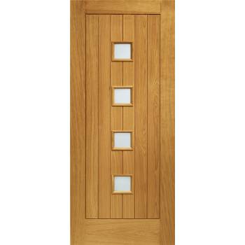 Pre Finished Oak Siena Glazed External Door