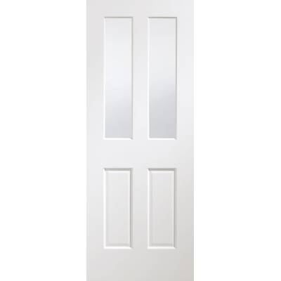 Malton Pre-Finished Clear Glazed Internal White Door