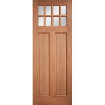 Hardwood Chigwell Clear Glazed External Door Wooden Timber - Essentials Range - Door Size, HxW: 